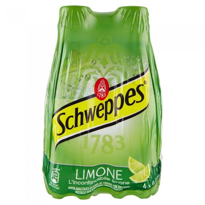 SCHWEPPES TONICA LIMONE PET 4 x 0,25 CL