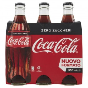 'COCA COLA ZERO VETRO CL.35x3'