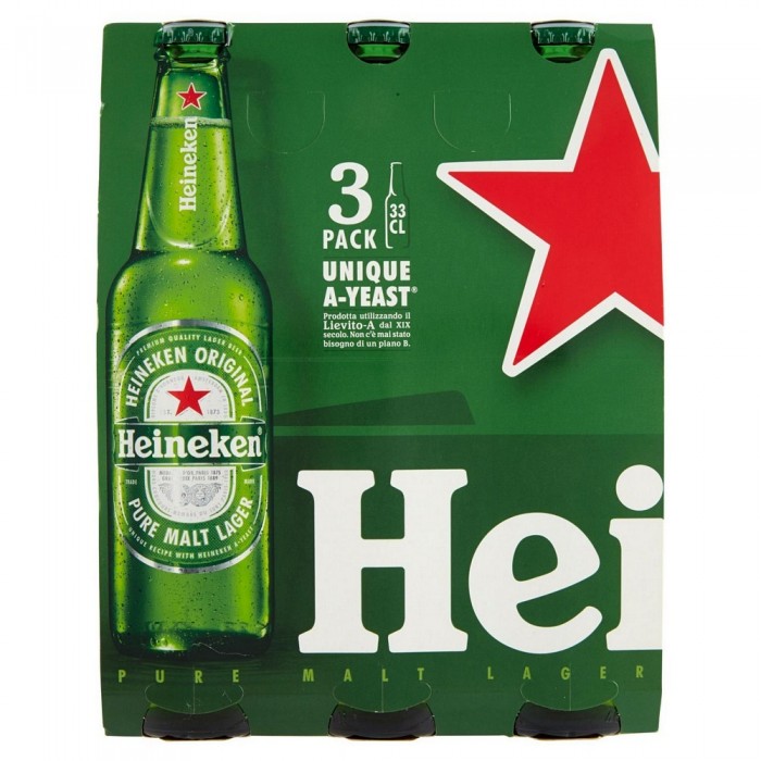 HEINEKEN BIRRA CL.33 X 3