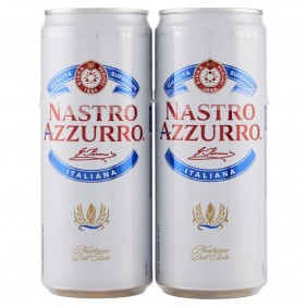 NASTRO AZZURRO BIRRA LATTINA CL.33x2