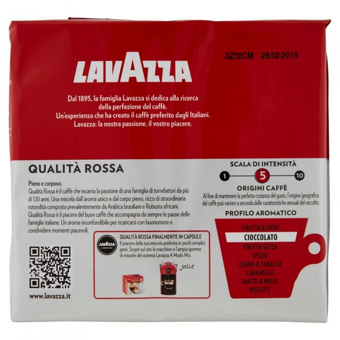 LAVAZZA QUALITA' ROSSA GR.250X2