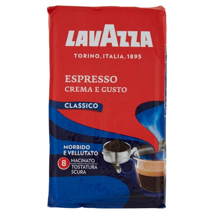 Lavazza Crema E Gusto Ricco Caffè Macinato Pacchetto gr. 250