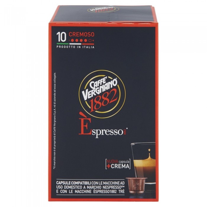 VERGNANO ESPRESSO CAPSULE CREMA  x10