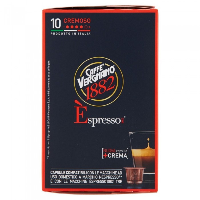 VERGNANO ESPRESSO CAPSULE CREMA  x10