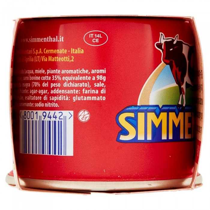 SIMMENTHAL CARNE GR.140x2