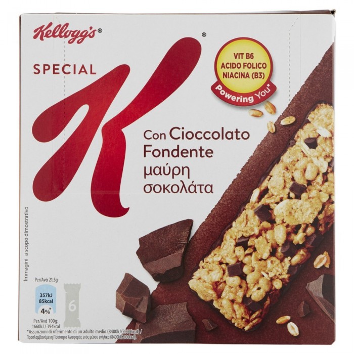 SPECIAL K BARRETTE CIOCCOLATO X 6 G.128