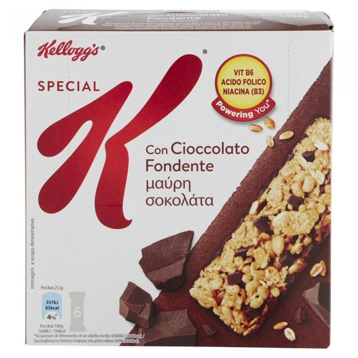 SPECIAL K BARRETTE CIOCCOLATO X 6 G.128