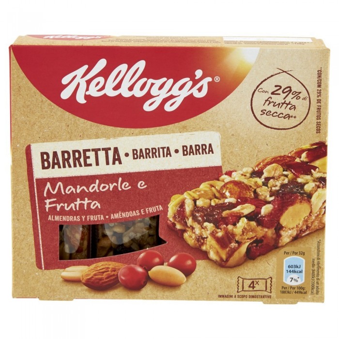 KELLOGG'S MANDORLA E FRUTTA X 4 GR.128