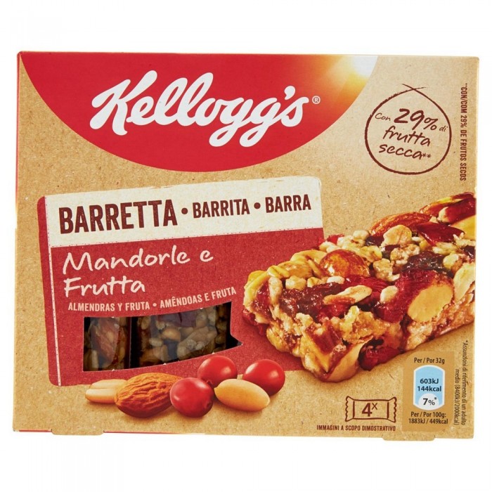 KELLOGG'S MANDORLA E FRUTTA X 4 GR.128