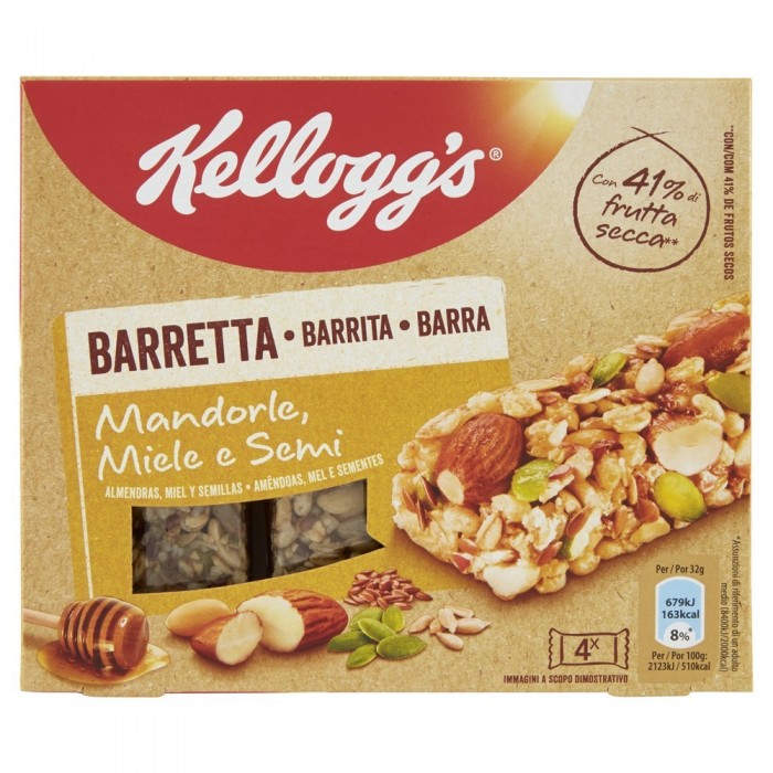 KELLOGG'S MANDORLA E MIELE X 4 GR.128