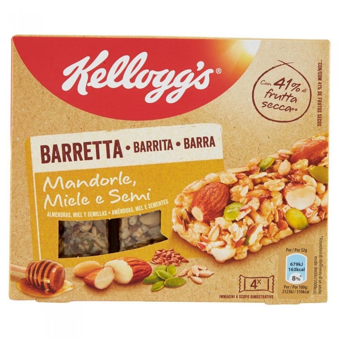 KELLOGG'S MANDORLA E MIELE X 4 GR.128