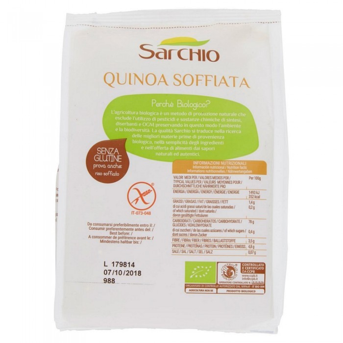 SARCHIO QUINOA SOFFIATA GR.125