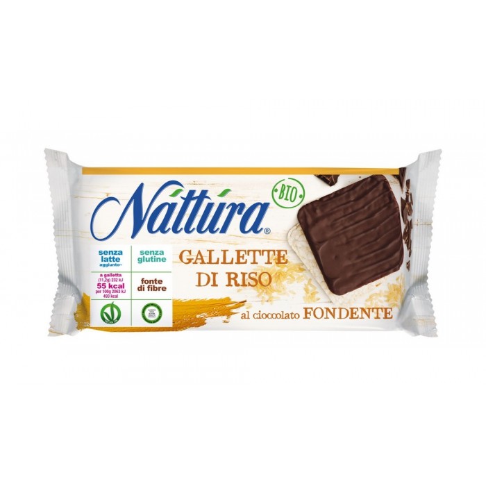 NATTURA GALLETTE RICOPERTE DI CIOCCOLATO FONDENTE G.90