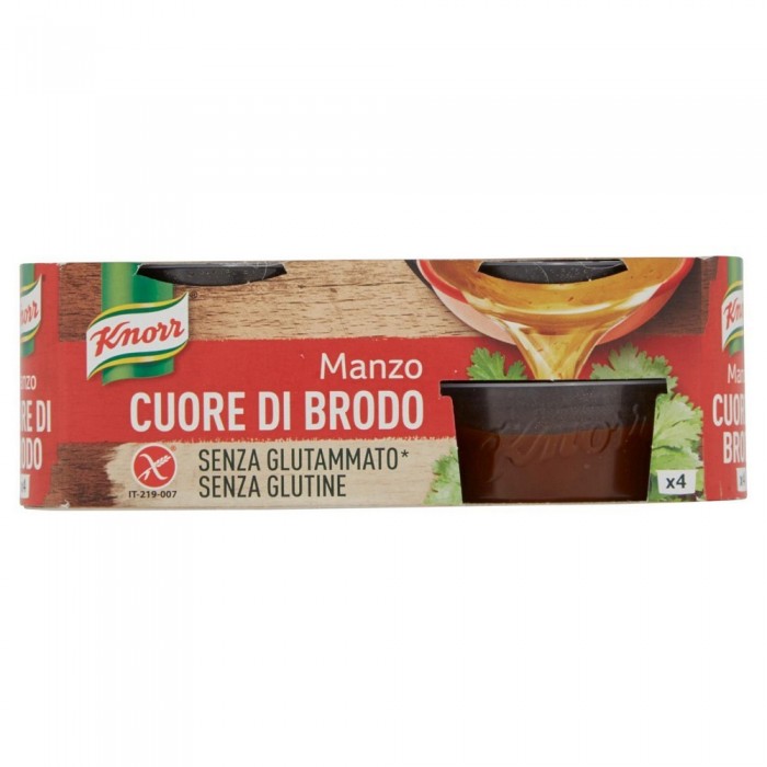 'KNORR CUORE BRODO MANZOx4 GR28'