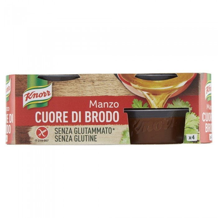 'KNORR CUORE BRODO MANZOx4 GR28'