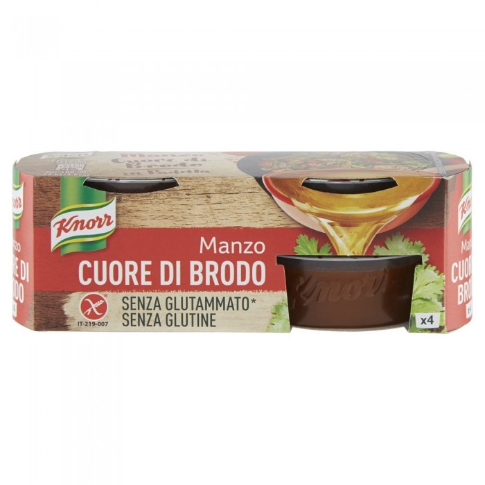 'KNORR CUORE BRODO MANZOx4 GR28'