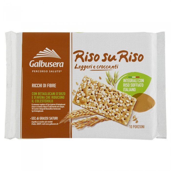 GALBUSERA CRACKERS RISO SU RISO INTEGRALE G.380