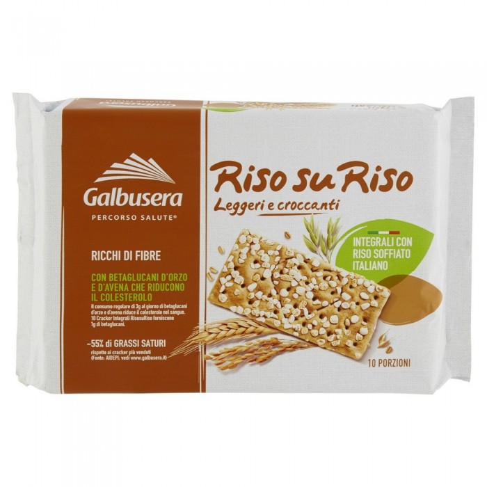 GALBUSERA CRACKERS RISO SU RISO INTEGRALE G.380