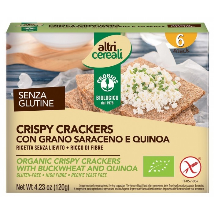 CRISPY CRACKERS GRANO SARACENO QUINOA G.120