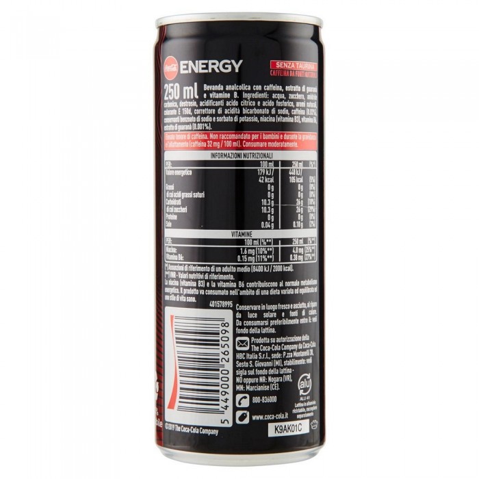 'COKE ENERGY REGULAR CL.25'