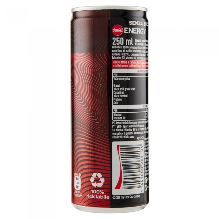 COKE ENERGY ZERO CL.25