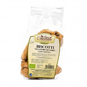 CONCORDIA BISCOTTI BIO FARRO E UVETTA GR.250