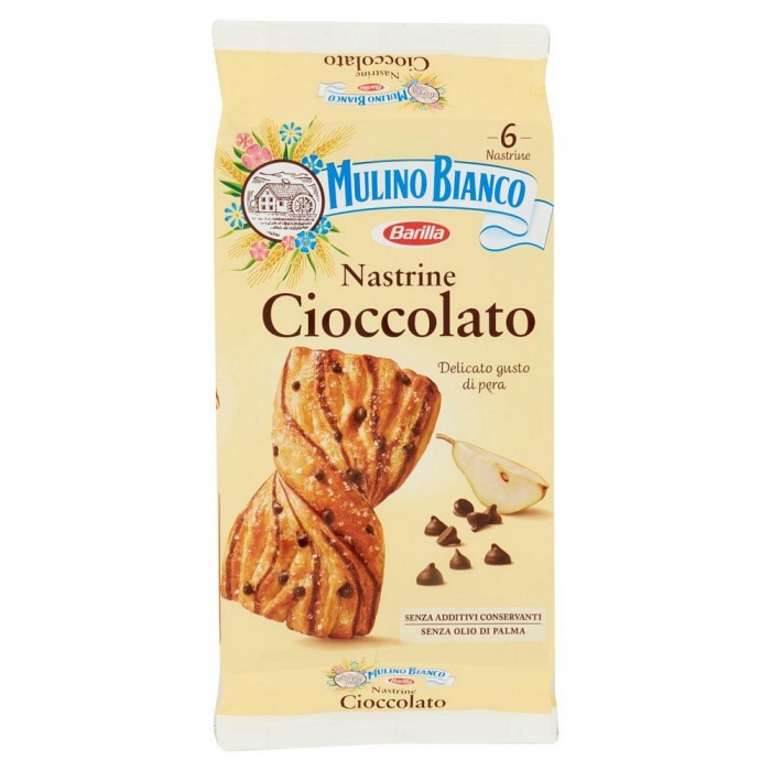 MULINO BIANCO NASTINE CIOCCOLATO  x6 G.240