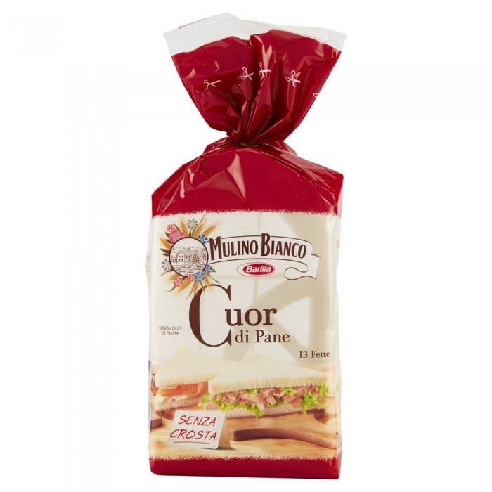 Mulino Bianco Cuor di Pane Pane Bianco Ideale per Tramezzino 325g