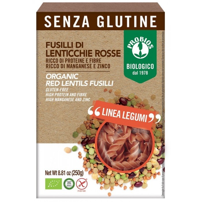 PROBIOS FUSILLI LENTICCHIE ROSSE BIO G.250