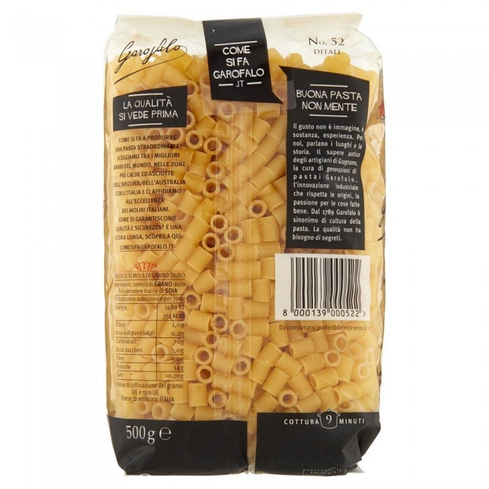 'GAROFALO DITALI 52 GR.500'