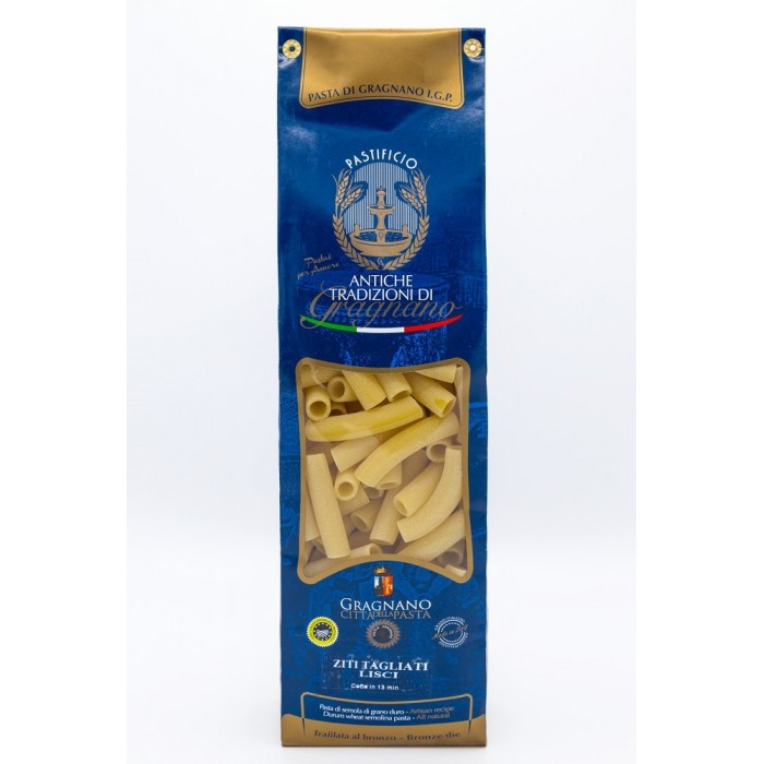 PASTA DI GRAGNANO IGP ZITI TAGLIATI LISCI ANTICHE TRADIZIONI DI