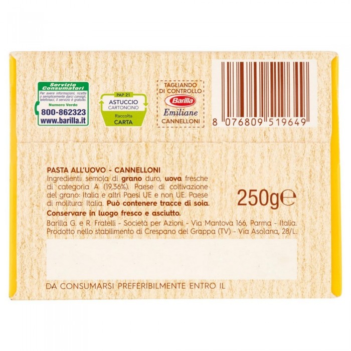 'CANNELLONI BARILLA GR.250'