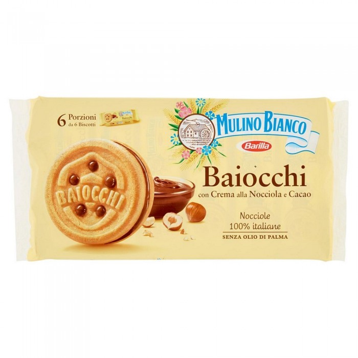 MULINO BIANCO BAIOCCHI SNACK NOCCIOLA  GR.336