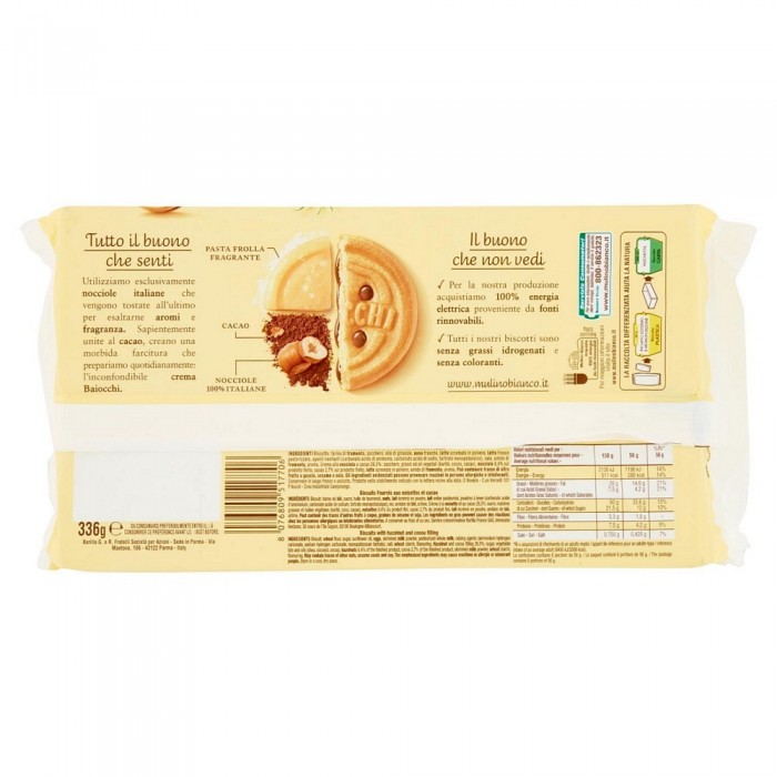 MULINO BIANCO BAIOCCHI SNACK NOCCIOLA  GR.336