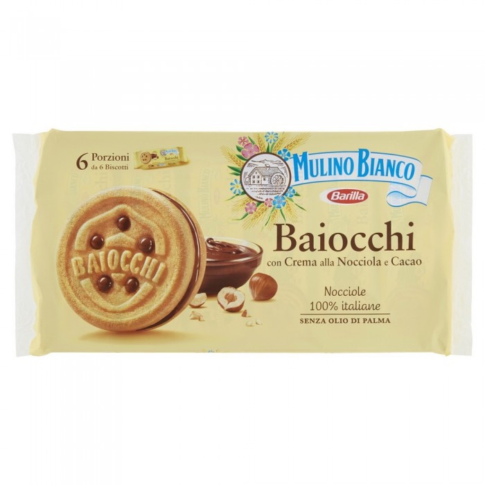 MULINO BIANCO BAIOCCHI SNACK NOCCIOLA  GR.336