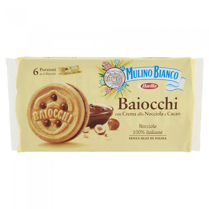 MULINO BIANCO BAIOCCHI SNACK NOCCIOLA  GR.336