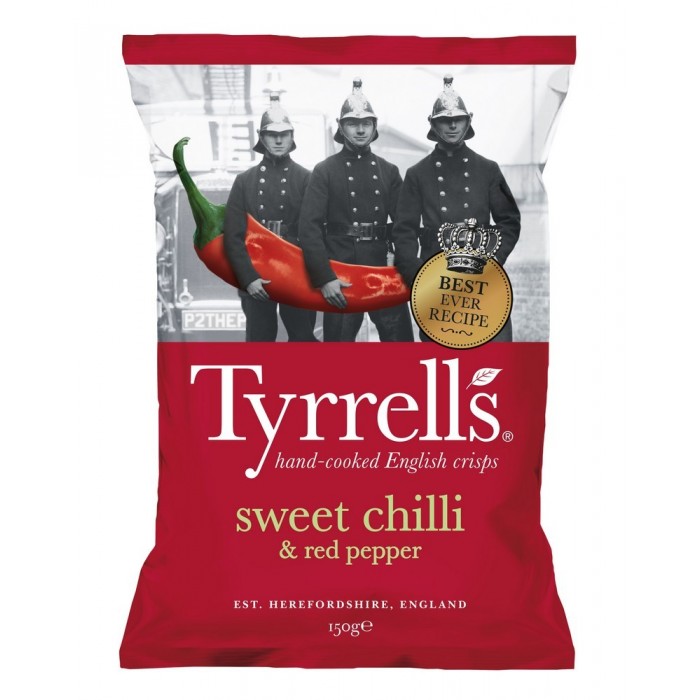 TYRRELLS CHIPS CHILLI&RED PEPPER G.150