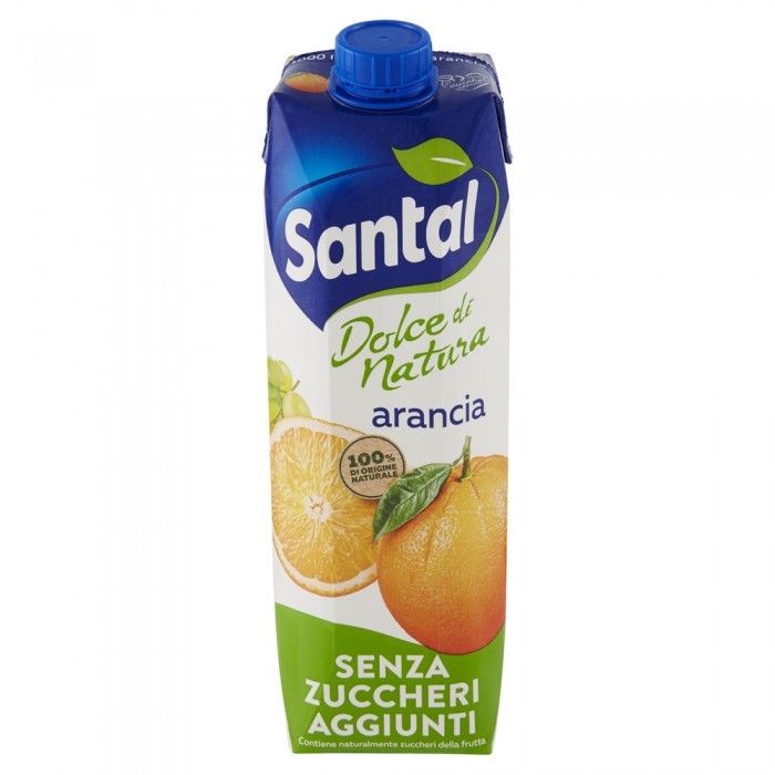 SANTAL SUCCO ARANCIA 100% SENZA ZUCCHERO LT.1