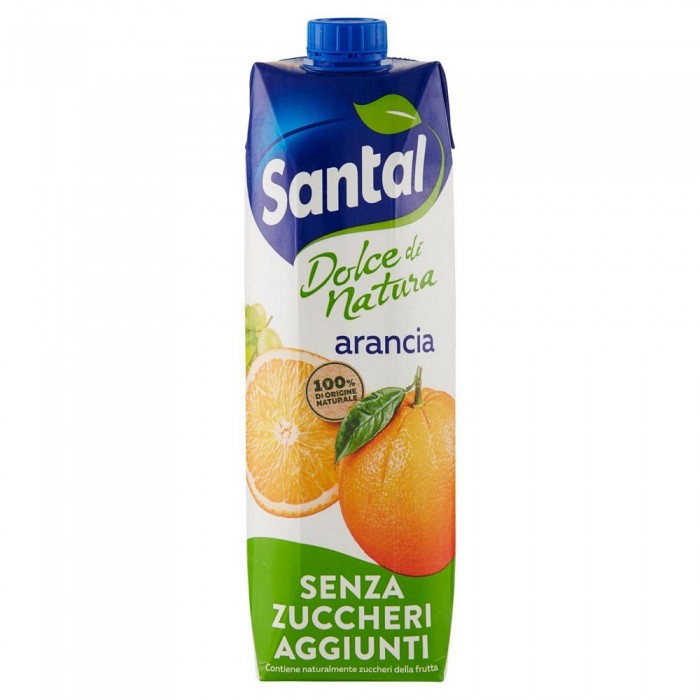 SANTAL SUCCO ARANCIA 100% SENZA ZUCCHERO LT.1