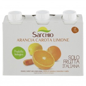 SARCHIO SUCCO ARANCIA CAROTA E LIMONE ML.200 X 3