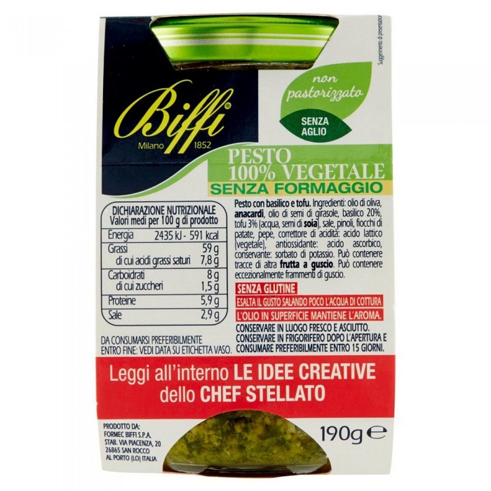 'PESTO C/TOFU VEG.BIFFI GR.190'