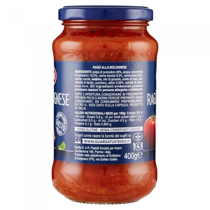 BARILLA RAGU BOLOGNESE GR.400