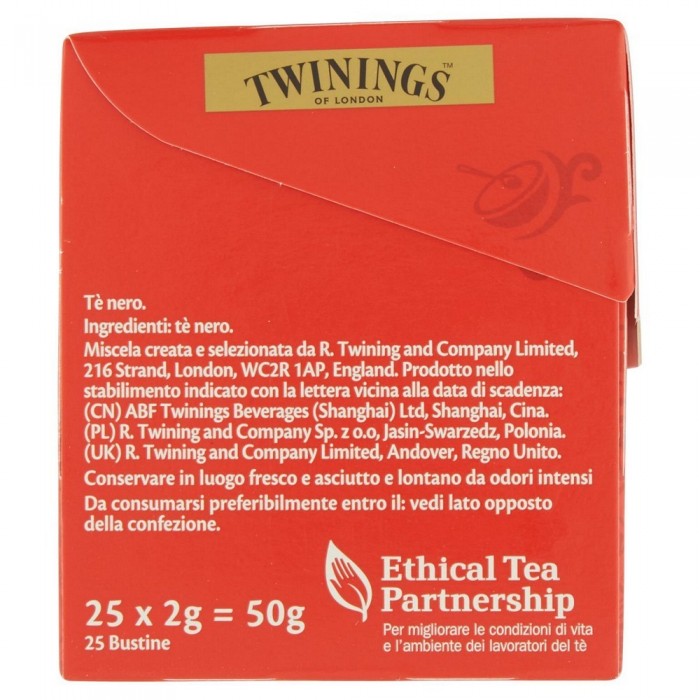 TWININGS TE ENGLISH BREAKFAST 25FL