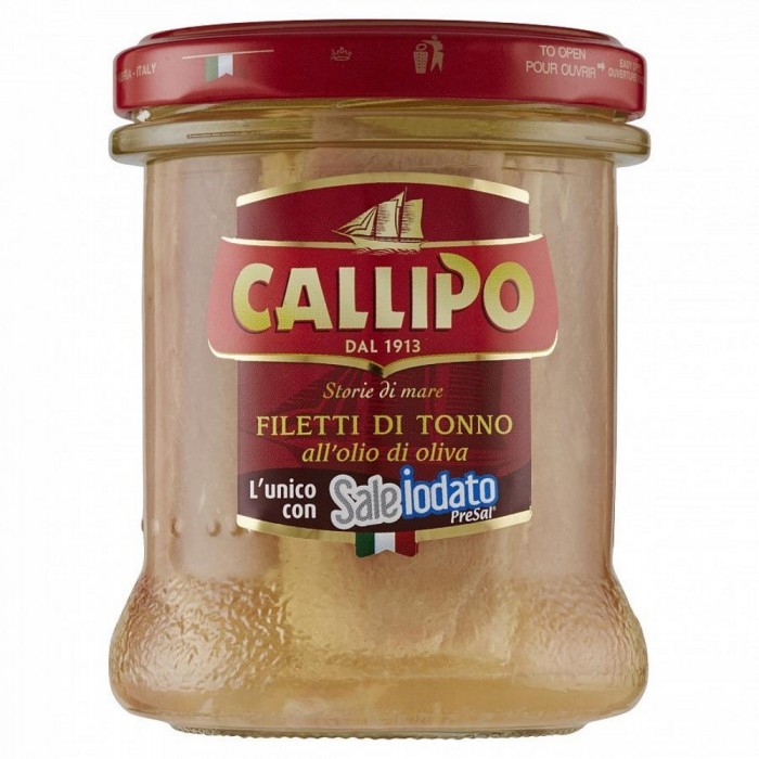 CALLIPO FILETTI DI TONNO IN OLIO DI OLIVA GR.170