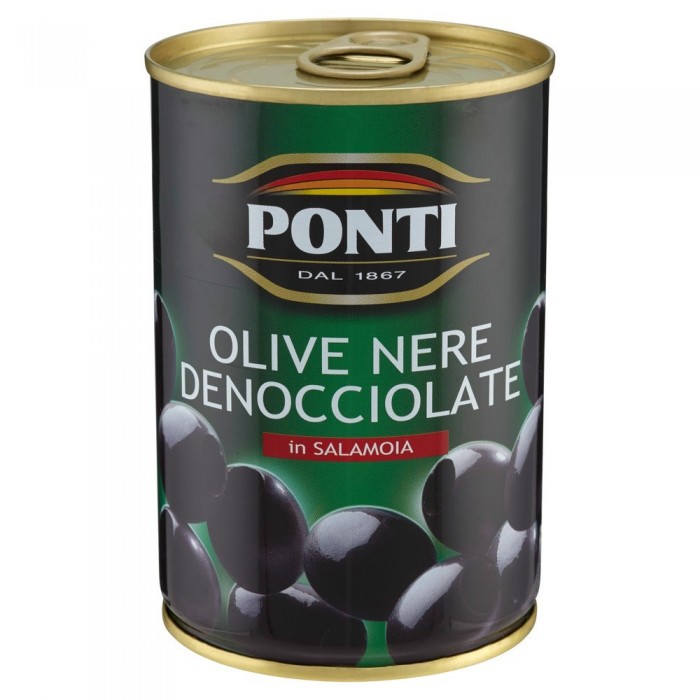 PONTI OLIVE NERE SNOCCIOLATE GR.400