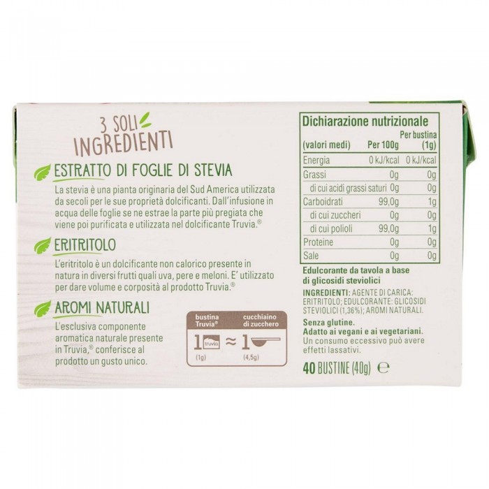 TRUVIA STEVIA 40 BUSTINE