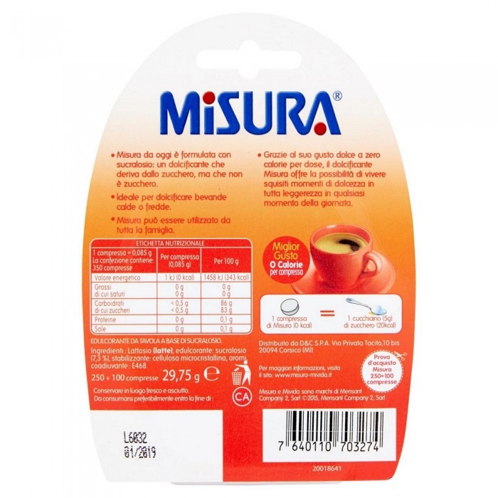 MISURA 350 COMPRESSE