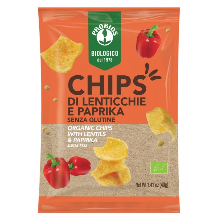 PROBIOS CHIPS LENTICCHIE E PAPRIKA GR. 40