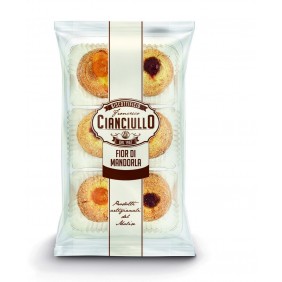 BISCOTTI "PANZEROTTI" CON RIPIENO DI AMARENA X6 GR. 200