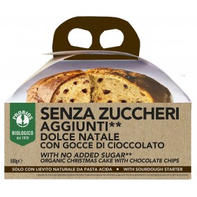 DOLCE DI NATALE CON GOCCE DI CIOCCOLATO VEGAN BIO PROBIOS GR 500